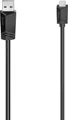 Produktbild: Hama USB-Kabel USB 2.0 USB-Micro-B Stecker, USB-A Stecker 0.75m Schwarz 00200607