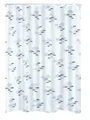 Produktbild: RIDDER Duschvorhang Textil Helgoland 120x200 cm blau Textilvorhang Vorhang