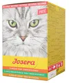 Produktbild: JOSERA Multipack Paté (6 x 85 g) | Adult | Premium Nassfutter für ausgewachsene Katzen | Pastete in DREI Geschmacksrichtungen | Lachsöl | getreidefrei | Katzenfutter nass im Frischebeutel | 6er Pack