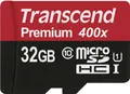 Produktbild: Transcend microSDHC 32GB Class 10 UHS-I 400x + SD Adapter