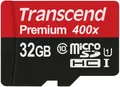 Produktbild: Transcend Premium microSDHC 32GB Class 10 UHS-I Speicherkarte mit SD-Adapter