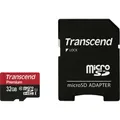 Produktbild: Transcend Premium microSDHC-Karte Industrial 32 GB Class 10, UHS-I inkl. SD-A...
