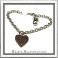 Produktbild: Edelschmiede925 Armband zur Geburt - Edelstahl mit Herz Anhänger