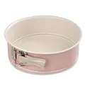 Produktbild: Dr. Oetker Springform Ø 20 cm mit Flachboden, runde Kuchenform Modern Baking - Retro Design mit zweifarbiger, keramisch verstärkter Premium-Antihaftbeschichtung (Farbe: Rosa/Creme), Menge: 1 Stück