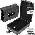 Produktbild: Hmf 307-02, Anschraubbare Box, Dokumentenbox, 20 X 15,5 X 7 Cm, Schwarz