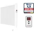 Produktbild: Elektroheizung areo direct Flächenspeicherheizung 1950 Watt - simples Thermostat - Appsteuerung ohne Zusatzhardware möglich von Evarmo