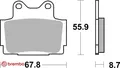 Produktbild: Brembo 07YA1207 Bremsbelagsatz für Scheibenbremse Bremsbelagsatz für Yamaha