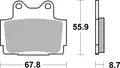 Produktbild: BREMBO 07YA1207 Bremsbeläge hinten/vorne, anwendung: straße, material: keramik /