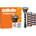 Produktbild: Gillette Nassrasierer Fusion5, für Herren, 5-fach Klinge, mit 12 Klingen