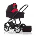 Produktbild: Coletto Kombi-Kinderwagen Leo 2 in 1 inkl. Sportsitz und umfangreichen Zubehör in 20 Farben rot|schwarz