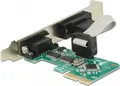 Produktbild: DeLock PCI Card > 2 x Serial RS-232 - Serieller Adapter - PCIe 1,1 - RS-232 x 2 - grün (89918)