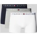Produktbild: Tommy Hilfiger Boxershorts mit elastischem Label-Bund im 3er-Pack in Silber Melange, Größe S