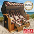 Produktbild: BRAST® Strandkorb Usedom 3-Sitzer XXL für 2-3 Personen | 165cm breit