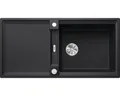 Produktbild: BLANCO ADIRA XL 6 S-F Einbauspüle SILGRANIT schwarz ab 60 cm mit Ablauffernbedienung, mit Zubehör - inkl.