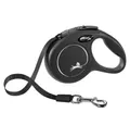 Produktbild: flexi Flexileine FLEXI Rollleine New CLASSIC Gurt - 3m, bis 12kg Farbe: Schwarz
