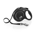Produktbild: FLEXI Classic Rollleine Gurt XS schwarz 3m bis 12kg ausziehbare Hundeleine Band