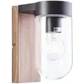 Produktbild: Lampe Cabar Außenwandleuchte Holz Dunkel/schwarz 1x A60, E27, 40w, Geeignet Für Normallampen (nicht Enthalten) Ip-schutzart: 44 - Spritzwassergeschützt - Brilliant