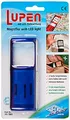 Produktbild: Wedo 2717503 Lupe eckig (mit LED Beleuchtung inklusiv Batterien, transluzent) blau