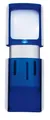 Produktbild: WEDO Rechtecklupe m LED-Beleuchtung Lupe Taschenlupe blau 2717503