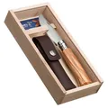 Produktbild: Opinel No. 08 Taschenmesser Rostfrei mit Olivenholzgriff & Etui in Geschenkbox