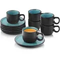 Produktbild: Sänger Espressotassen, Blau, Stein, 12-teilig, Rund, kratzfest, Kaffee & Tee, Tassen, Espressotassen