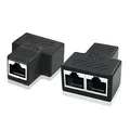 Produktbild: Lan Splitter, FNBR 1 Auf 2 Kabel Ethernet Lan Verteiler, Netzwerk 1 auf 2, Lan Switch 2port, Network Splitter -(2 Adapter)