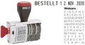 Produktbild: COLOP® Bänderstempel Wortbandstempel 4 mm Datum 12 Texte