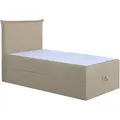 Produktbild: Boxspringbett - beige - mit Bettkasten - H3 - 100x200 cm