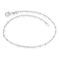 Produktbild: Materia Feine Armkette Damen Silber 925 - Würfel Kette filigran mit Karabinerverschluss SA-119-17 cm