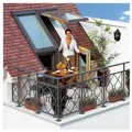 Produktbild: VELUX Dachterrasse Holz/Kiefer ENERGIE PLUS, 78x109 cm (M35) VEB