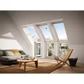 Produktbild: VELUX Dachterrasse Unterelement  Tür DIN re VEB M35 3065 klar lack EN. PLUS  Alu  78x109 Uw-Wert: 1,0