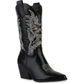 Produktbild: VAN HILL Damen Cowboystiefel Stiefel Stickereien Schuhe 840142, Farbe: Schwarz, Größe: 37 - Schwarz - 37