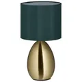 Produktbild: relaxdays Nachttischlampe Touch messing goldfarben|grün
