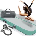 Produktbild: AIR Tracking TRACK Matte - aufblasbar, Tumbling Matte 10 cm - 20 cm hoch, mit elektrischer Pumpe, Farbwahl, Größe: 1 2 3 4 m Tumblingmatte, Gymnastikmatte, Turnmatte, Trainingsmatte, Fitnessmatte