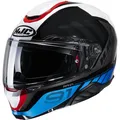 Produktbild: Motorrad Helm S - HJC RPHA 91 Rafino Klapphelm weiß-schwarz-blau-rot