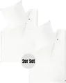 Produktbild: SCHÖNER WOHNEN-Kollektion Satin Bettwäsche PLAIN Weiss 140 x 200 cm - 2er Set