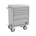 Produktbild: Guede Güde Edelstahl Werkbank 75x50x91 cm GW5 INOX Rollwagen Werkzeugwagen 40486
