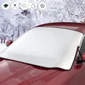 Produktbild: Frontscheibenabdeckung Winter, Yomisee Auto Scheibenabdeckung Windschutzscheibe Abdeckung Magnet Fixierung Faltbare Frontscheibe Abdeckplane gegen Schnee, Frost, EIS, Sonne, Staub (183 * 116cm)