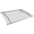 Produktbild: Gutta Typ XL Pultvordach Edelstahl, 205 x 142 cm, klar