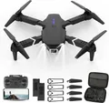 Produktbild: Drohne mit Kamera HD 4K,RC Faltbare FPV WiFi Live Ãœbertragung Drohne für Kinder Anfänger,2 Akku Lange Flugzeit,Headless Modus,Flugbahnflug,Hindernisvermeidung,One Key Start/Landen,Headless Modus