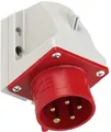 Produktbild: PCE CEE-Wandgerätestecker, 16A, 5p, 6h, IP44, rot (515-6)