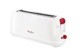 Produktbild: Moulinex Principio LS160111 Toaster mit langem Schlitz, 25 cm, Krümelauffangschale mit 7 Röststufen, Auftaumodus und Ausschalttaste, für große Brotsorten, weiß
