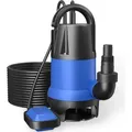 Produktbild: Schmutzwasserpumpe 400 W 7500 l/h Tauchpumpe Gartenpumpe Brunnenpumpe Entwässerungspumpe