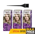 Produktbild: Palette 7-21 Ash Medium Blonde Haarfarbe Creme Salon-Style Grau Abdeckung 3er...