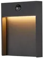 Produktbild: SLV FLATT SENSOR Outdoor LED Wandaufbauleuchte, 16W, 600lm, 3000K, IP65, anthrazit (1002954)