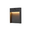 Produktbild: SLV FLATT SENSOR Outdoor LED Wandaufbauleuchte, 16W, 600lm, 3000K, IP65, anthraz