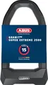 Produktbild: ABUS Bügelschloss Granit Super Extreme 2500/165HB230 - gegen Sägeangriffe mit Winkelschleifern spezialisiertes Fahrradschloss für Fahrrad und E-Bike - Sicherheitslevel 15+, mit USH2500