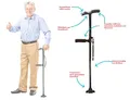 Produktbild: Clever Cane Gehilfe und Aufstehhilfe Gehstock CRC001