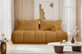 Produktbild: Kaiser Möbel - Sofa mit Schlaffunktion und Bettkasten, Schlafsofa mit Bettzeugbehälter, Wohnlandschaft, Klappsofa, Relaxsofa, Polstersofa, Zierkissen, Bequemes Couch für Wohnzimmer, Piano, Golden