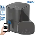 Produktbild: Haier HAF5P 011 Heißluftfritteuse hOn-App 6in1 5L 1500W TouchDisplay 4 Portionen